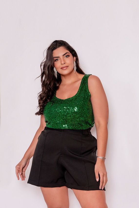 Regata Plus Size Paetê Anamayacurves Anamayacurves